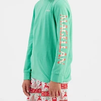 Magellan Outdoors Boys' Grotto Falls Holiday Deer Stand Long Sleeve T-shirt