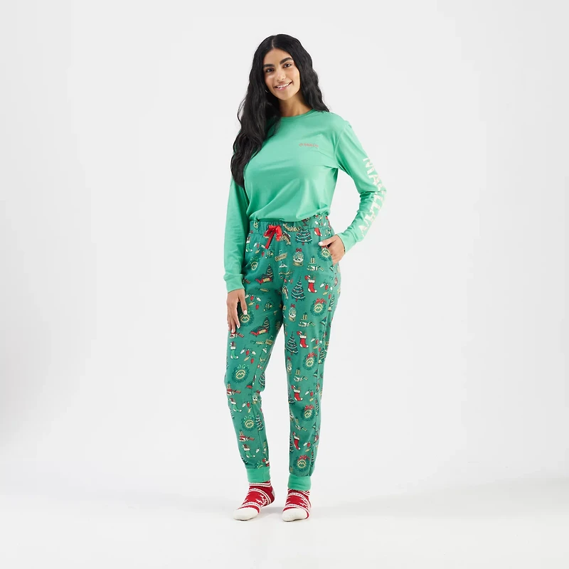 Magellan Outdoors Women's Holiday Illustrations Lounge Pants