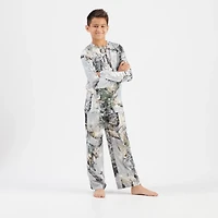 Magellan Outdoors Boys' Holiday Mossy Oak Break-Up Country Snowdrift 2.0 Long Sleeve Crew T-shirt