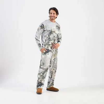 Magellan Outdoors Men's Holiday Mossy Oak Break Up Country Snowdrift 2.0 Lounge Pants