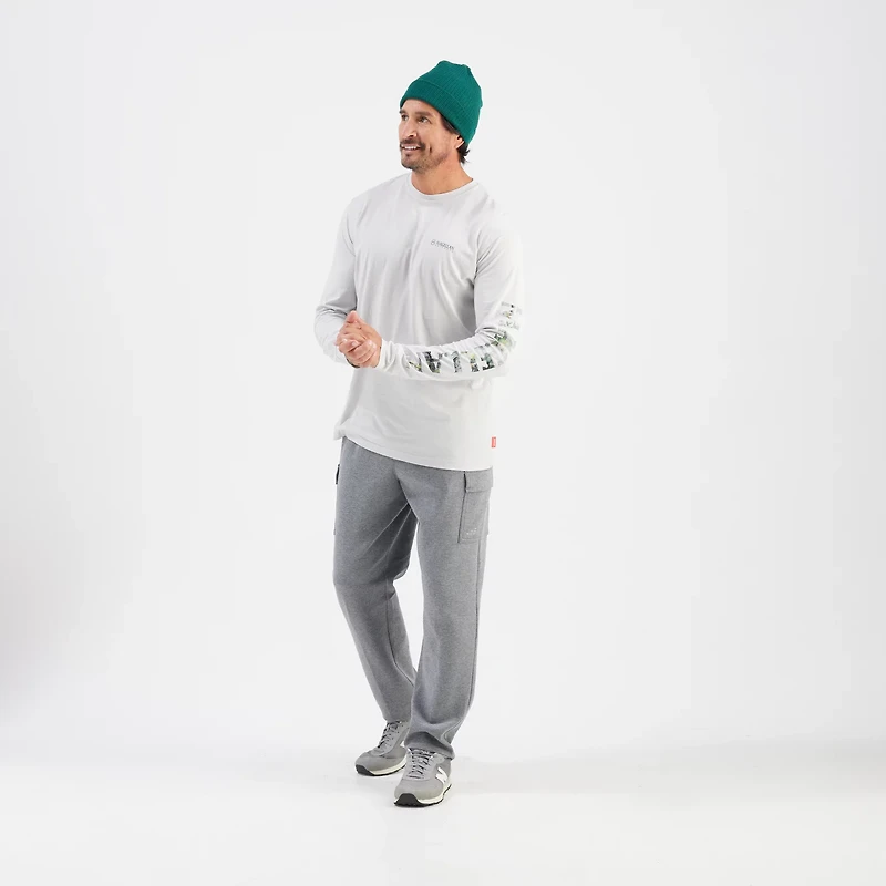 Magellan Outdoors Men's Grotto Falls Holiday Mossy Oak Break-Up Country Snowdrift 2.0 Long Sleeve T-shirt