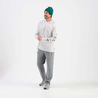 Magellan Outdoors Men's Grotto Falls Holiday Mossy Oak Break-Up Country Snowdrift 2.0 Long Sleeve T-shirt