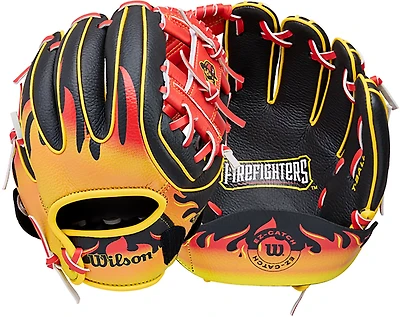 Wilson A200 10 in Firefighters EZ Catch T-Ball Glove