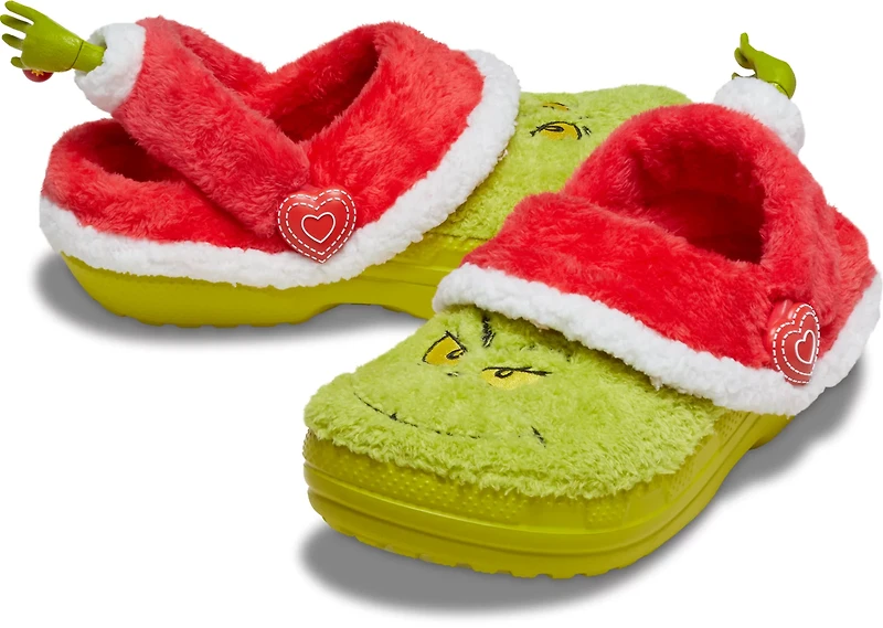 Crocs Adults The Grinch Classic Fleece Lined Clogs