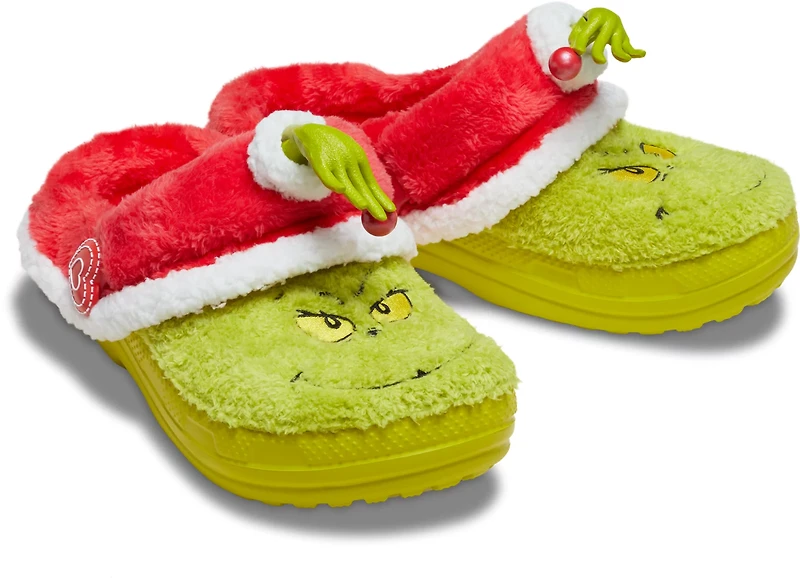 Crocs Adults The Grinch Classic Fleece Lined Clogs
