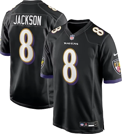Nike Men's Ravens Lamar Jackson #8 Name & Number Alternate Game Jersey