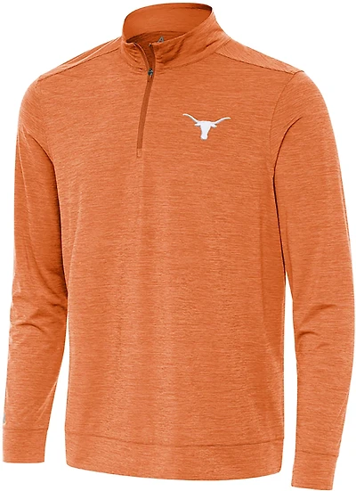 Antigua Men's University of Texas Bright 1/4-Zip Pullover Top