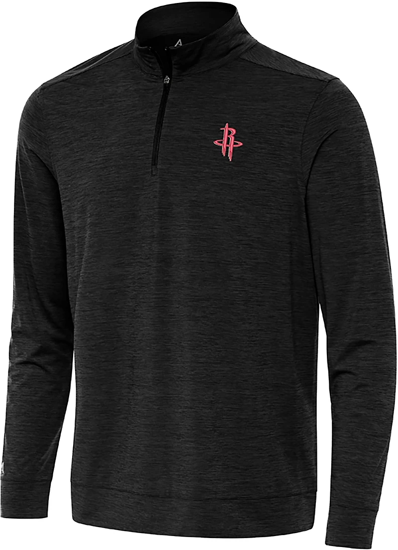 Antigua Men's Houston Rockets Bright 1/4-Zip Pullover Top