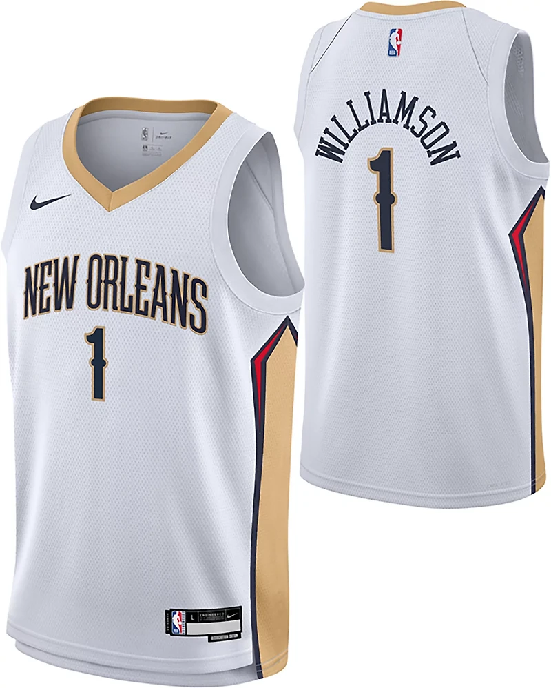 Nike Boys' New Orleans Pelicans Zion Williamson Association Swingman Jersey