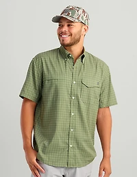 Huk Men's Tide Point Printed Short Sleeve Shirt