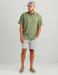 Huk Men's Tide Point Printed Short Sleeve Shirt