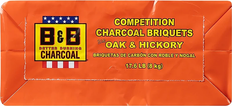 B&B Oak and Hickory 17.6 lb. Charcoal Briquets