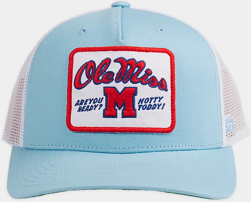 Homefield University of Mississippi School Arch Rally Cry Patch Trucker Cap
