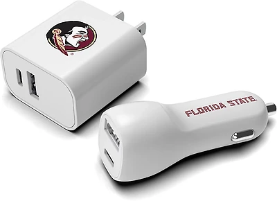 Prime Brands Group Florida State University USB Wall and Car Charger Combo