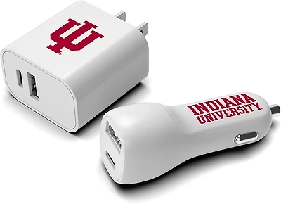 Prime Brands Group Indiana University USB Wall and Car Charger Combo