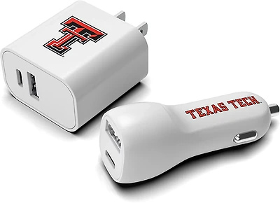 Prime Brands Group Texas Tech University USB Wall and Car Charger Combo