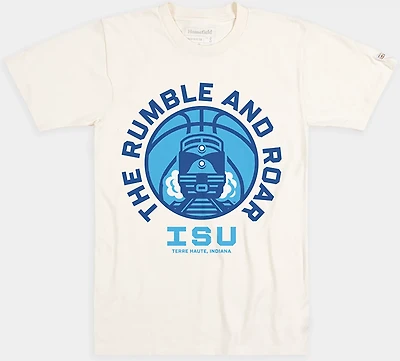 Homefield Men's Indiana State Sycamores The Rumble and Roar Short Sleeve T-shirt