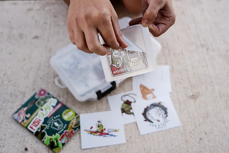 Mystery Tackle Box Fish Slaps Decal Kit