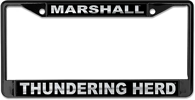 WinCraft Marshall University Blackout License Plate Frame
