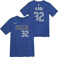 Nike Boys' (4-7) Dallas Mavericks Cooper Flagg Icon Name and Number Short Sleeve T-shirt