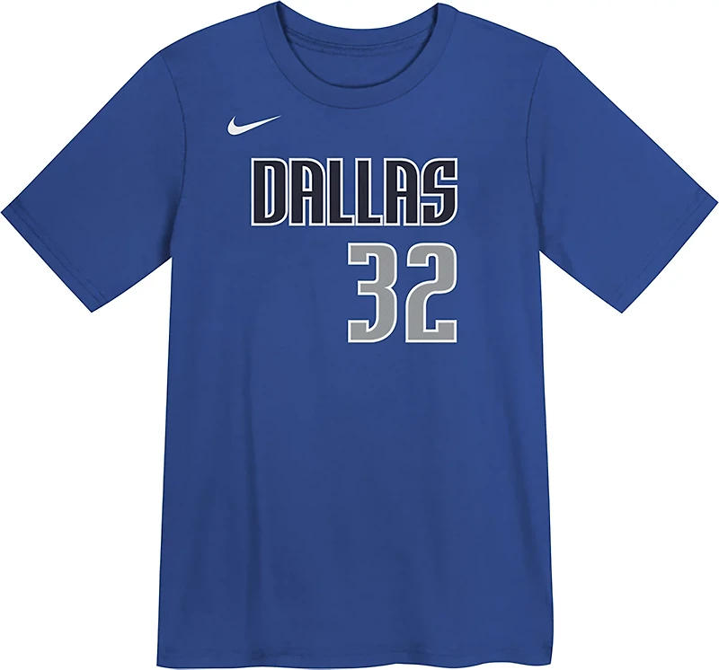 Nike Boys' (4-7) Dallas Mavericks Cooper Flagg Icon Name and Number Short Sleeve T-shirt