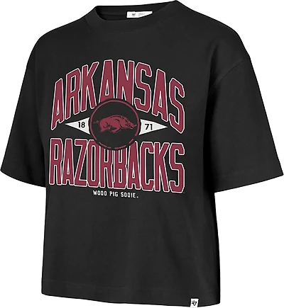 '47 Women's Arkansas Razorbacks Windthrow Reed City Short Sleeve T-shirt