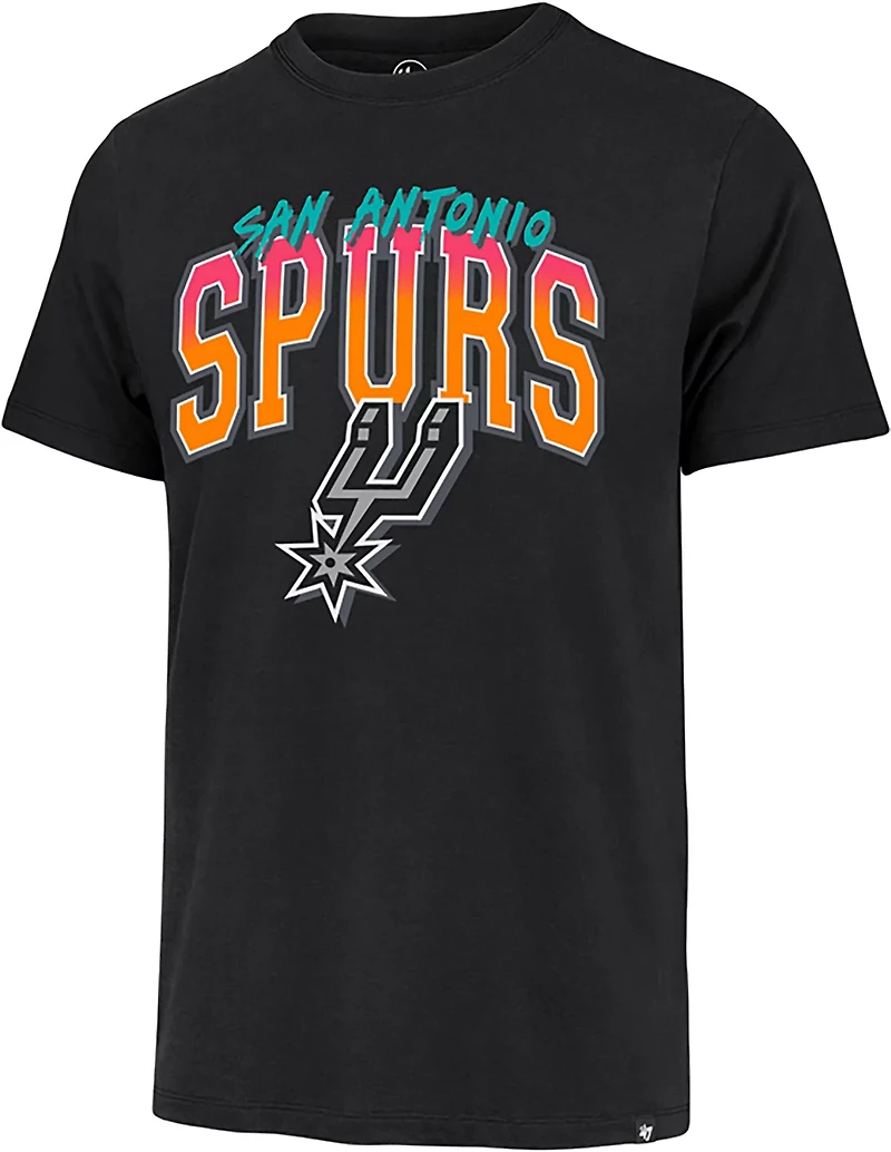 '47 Men's San Antonio Spurs Swish Fade Franklin Short Sleeve T-shirt