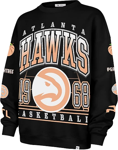'47 Women's Hawks Go Big Oversized Fleece Sweatshirt