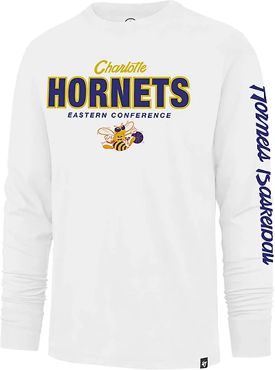'47 Men's Charlotte Hornets Low Block Franklin Long Sleeve T-shirt