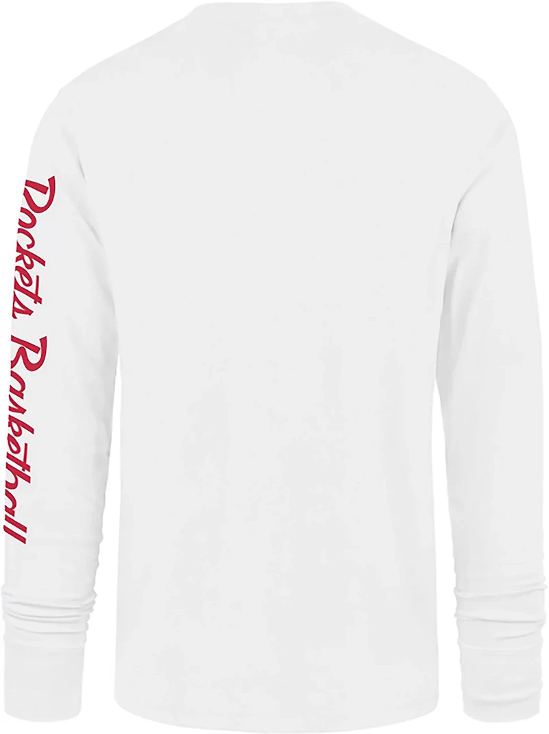 '47 Men's Houston Rockets Low Block Franklin Long Sleeve T-shirt