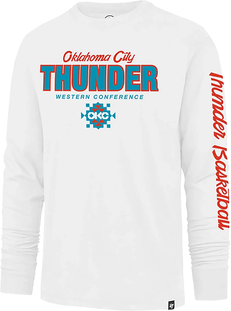 '47 Men's Oklahoma City Thunder Low Block Franklin Long Sleeve T-shirt