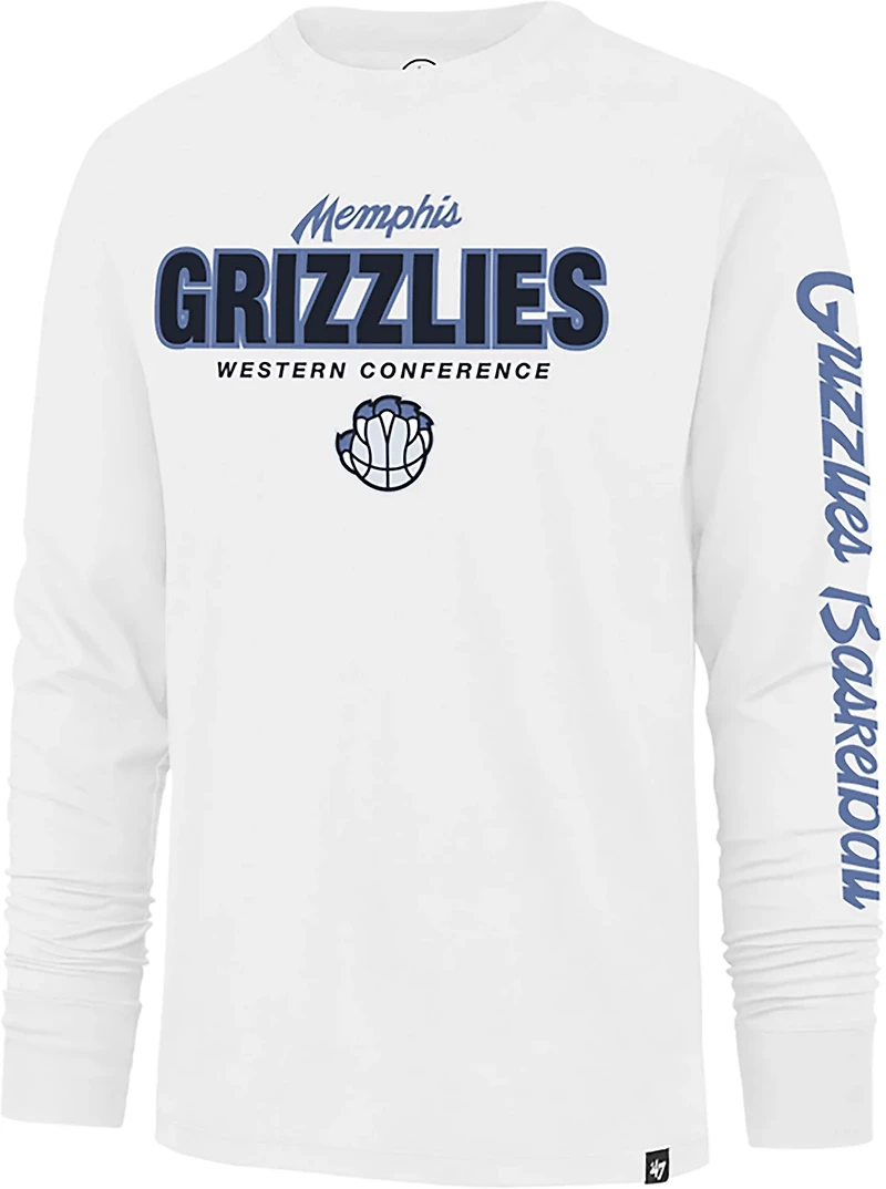 '47 Men's Memphis Grizzlies Low Block Franklin Long Sleeve T-shirt