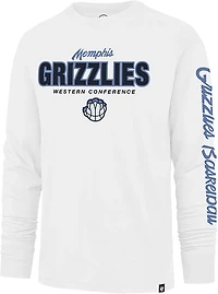 '47 Men's Memphis Grizzlies Low Block Franklin Long Sleeve T-shirt