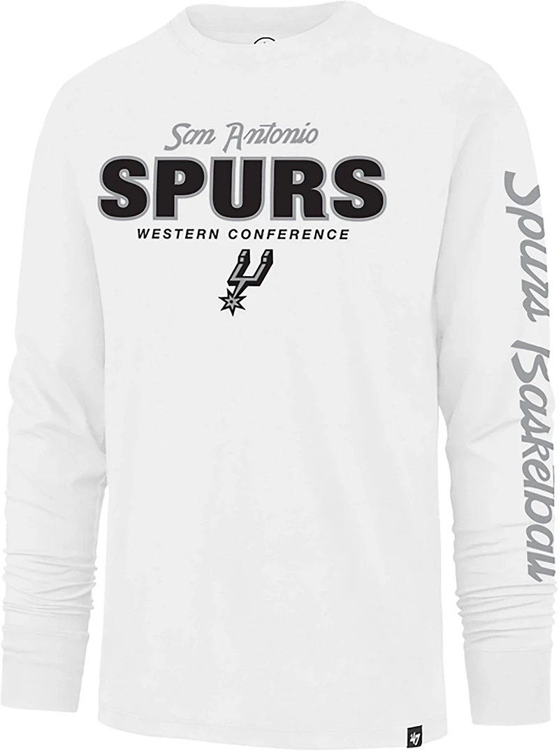 '47 Men's San Antonio Spurs Low Block Franklin Long Sleeve T-shirt