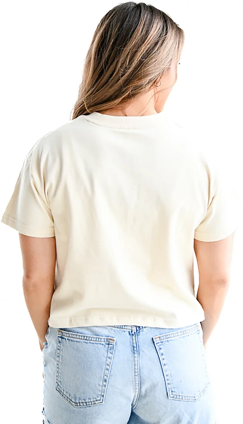 Gameday Social Women's University of Texas Lasso Luxe Heavyweight Crop Graphic T-shirt