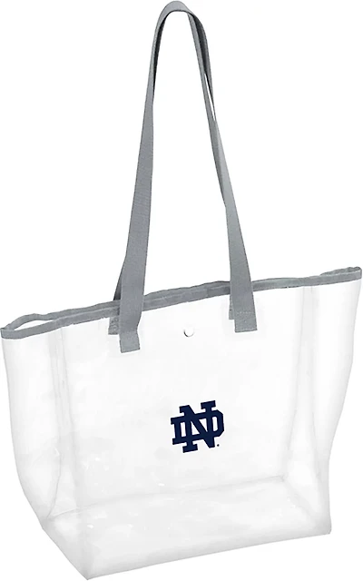 Logo Brands University of Notre Dame Stadium Clear Tote Bag