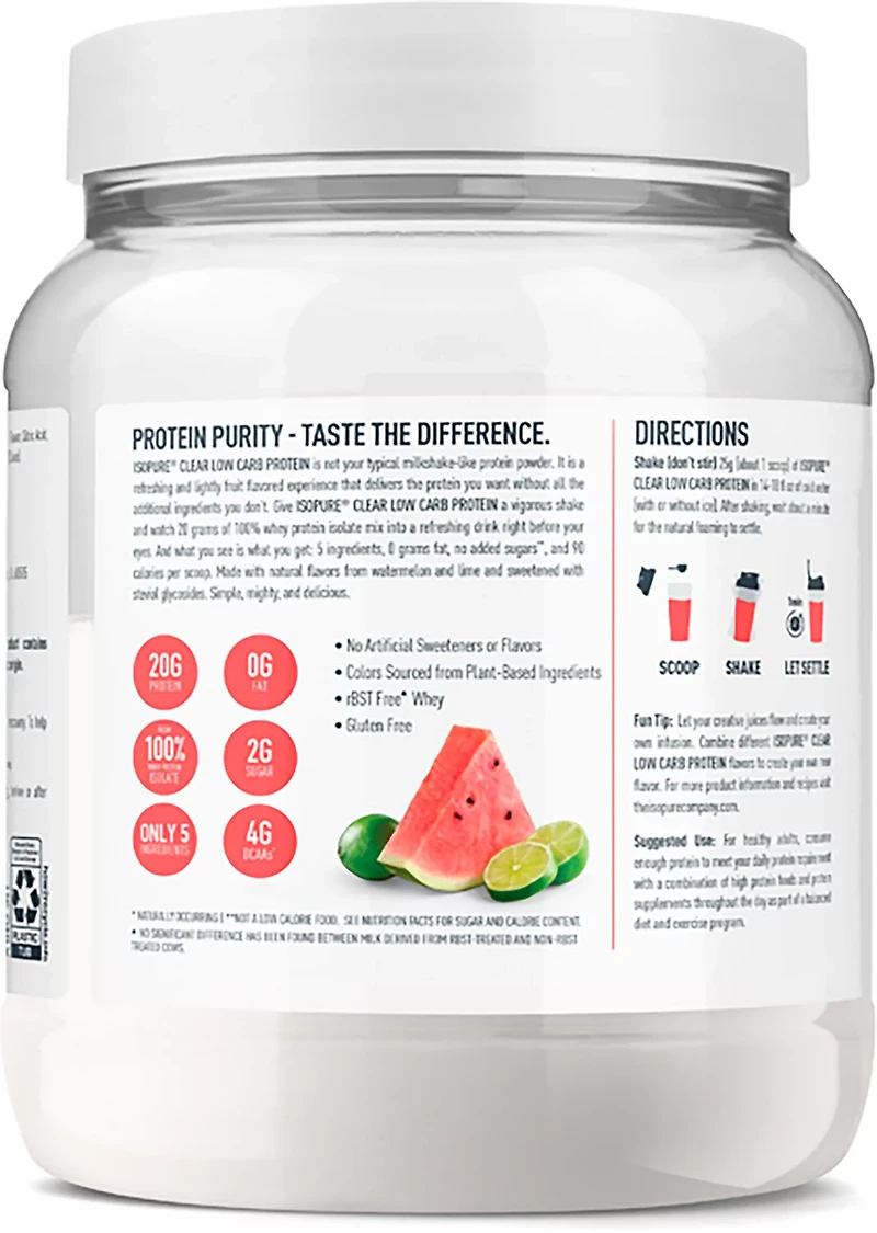 Isopure Infusions 1 lb. Whey Isolate Protein Powder