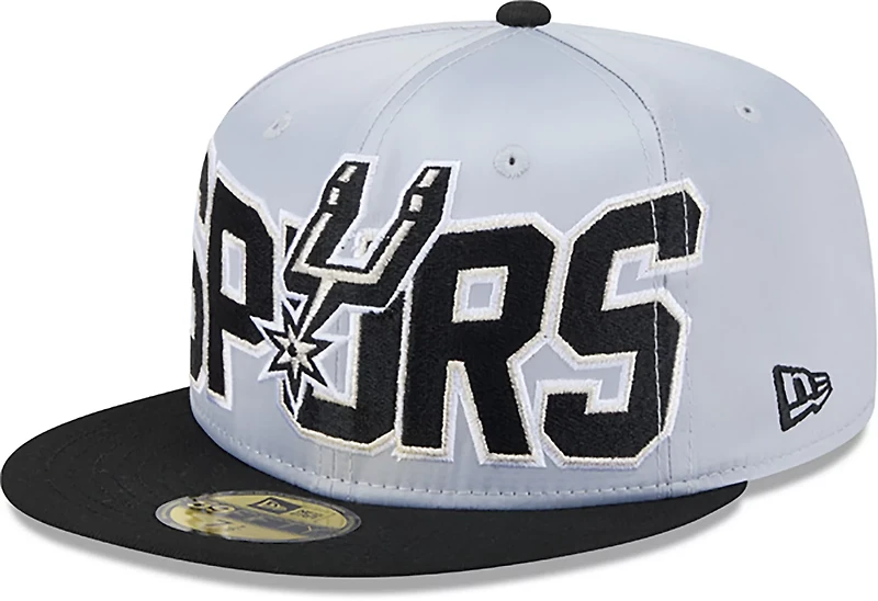 New Era Men’s San Antonio Spurs Satin Black 59FIFTY Cap