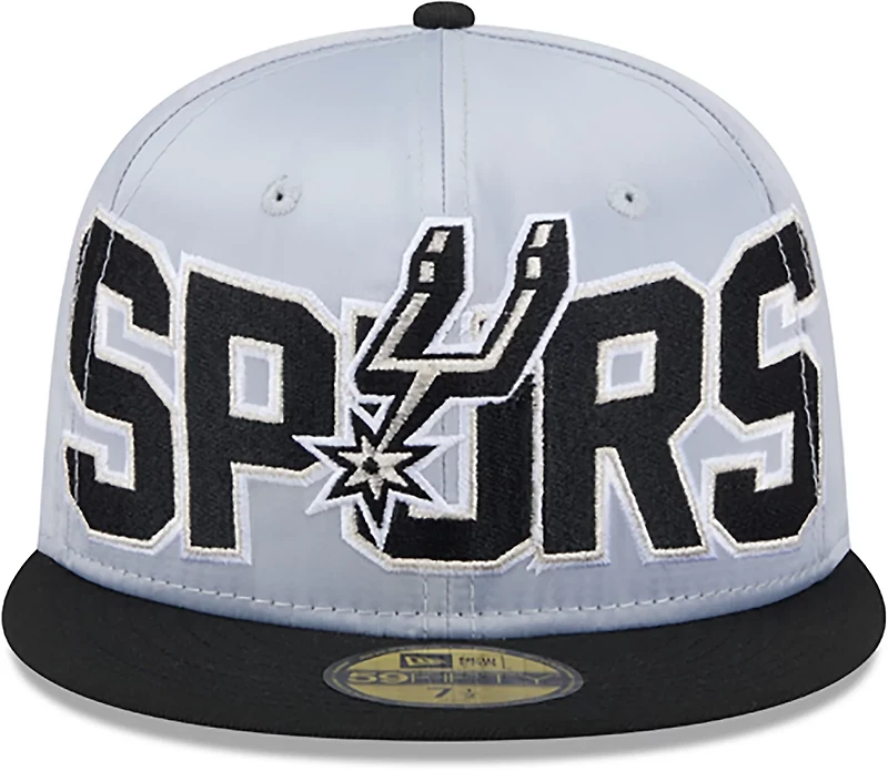 New Era Men’s San Antonio Spurs Satin Black 59FIFTY Cap