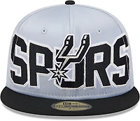 New Era Men’s San Antonio Spurs Satin Black 59FIFTY Cap