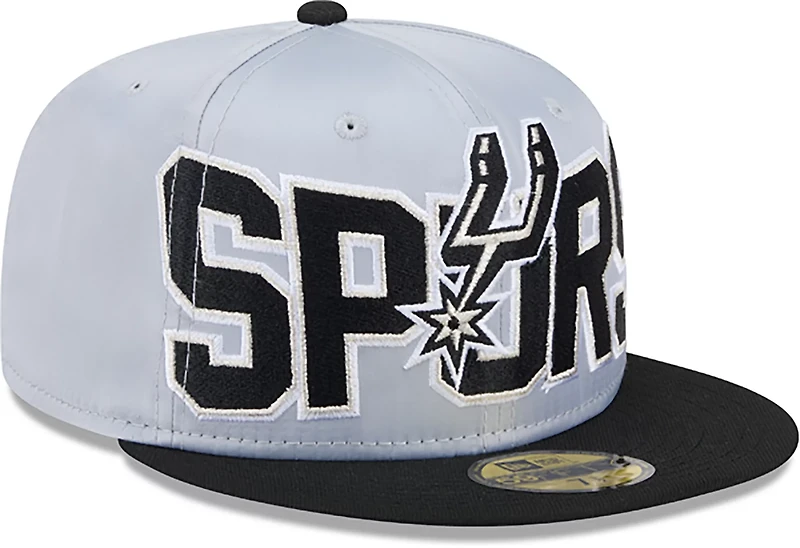 New Era Men’s San Antonio Spurs Satin Black 59FIFTY Cap