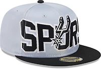 New Era Men’s San Antonio Spurs Satin Black 59FIFTY Cap