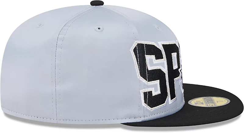 New Era Men’s San Antonio Spurs Satin Black 59FIFTY Cap