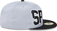 New Era Men’s San Antonio Spurs Satin Black 59FIFTY Cap