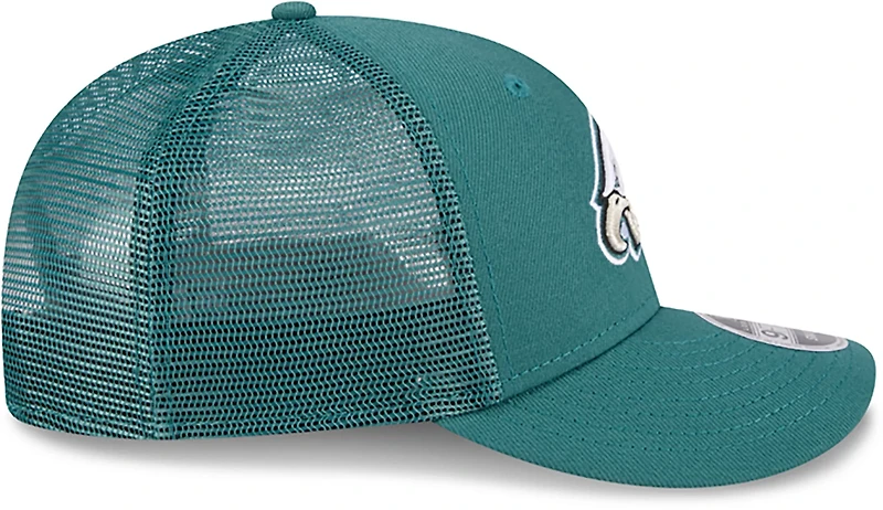 New Era Adults' Philadelphia Eagles Logo Low Profile OTC Trucker Cap