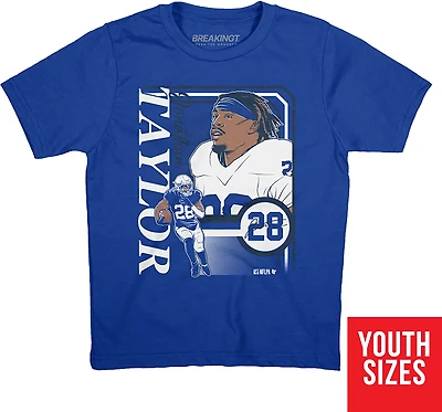 BreakingT Boys' Indianapolis Colts Collage Frame Jonathan Taylor Graphic T-shirt