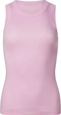 BCG Women's Sign High Neck Solid Rib Tank Top