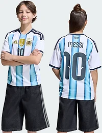 adidas Kids' Lionel Messi Argentina 2026 World Cup Home Replica Jersey