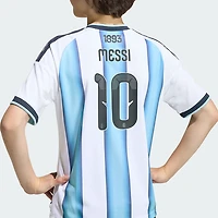 adidas Kids' Lionel Messi Argentina 2026 World Cup Home Replica Jersey