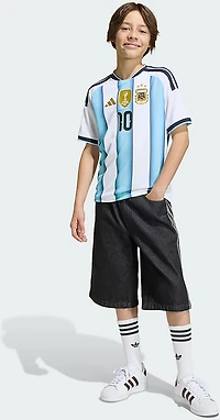 adidas Kids' Lionel Messi Argentina 2026 World Cup Home Replica Jersey
